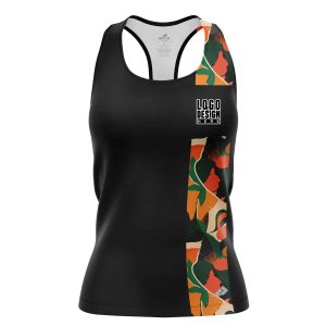 Floral Vertical Stripe Women’s Tank Tops
