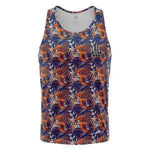 Floral Print Men’s Tank Tops