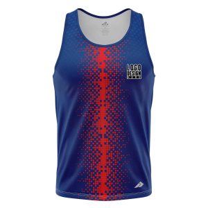 Vertical Blurred Stripe Men’s Tank Tops