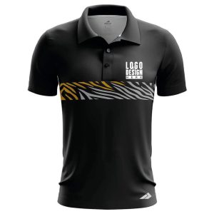 Zebra Chest Line Men’s Polo Shirts