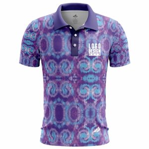 Groovy Tie Dye Men’s Polo Shirts