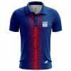 Vertical Blurred Stripe Men’s Polo Shirts