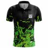 Radioactive Splash Men’s Polo Shirts