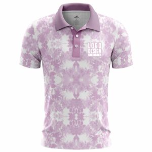 Solid Tie Dye Men’s Polo Shirts