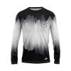 Brushed Center White Men’s Long Sleeve