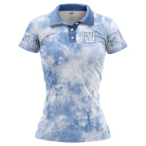 Basic Tie Dye Women’s Polo Shirts