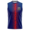 Vertical Blurred Stripe Sleeveless