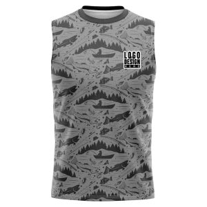 Fishing Print Sleeveless
