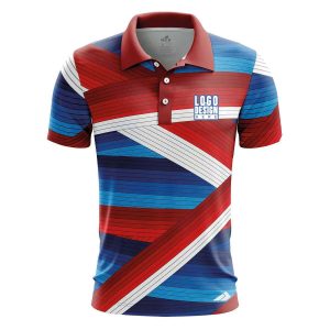 Wrapped Lines Men’s Polo Shirts