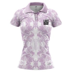 Solid Tie Dye Women’s Polo Shirts