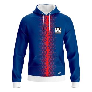 Vertical Blurred Stripe Men’s Hoodie