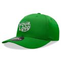 6022 Baseball 6 Panel Mid Profile Structured Cotton / Polyester Curved Visor Snap Back Kelly Green Hat 00195