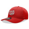 6022 Baseball 6 Panel Mid Profile Structured Cotton / Polyester Curved Visor Snap Back Red Hat 00209