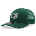 6021 Classic Trucker 6 Panel Mid Profile Structured Cotton / Poly Snap Back Trucker Forest Hat 00258