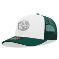 6021 Classic Trucker 6 Panel Mid Profile Structured Cotton / Poly Snap Back Trucker Forest White Forest Hat 430