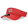 962 Polo Sun 3 Panel Mid Profile Structured Curve Red Visor 00624