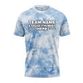 Custom Fully Sublimated Basic Tie Dye Pattern SkyBlue Performance Jersey 00689