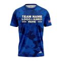 Custom Fully Sublimated USA FLAG Camo Three Pattern Blue Performance Jersey 843
