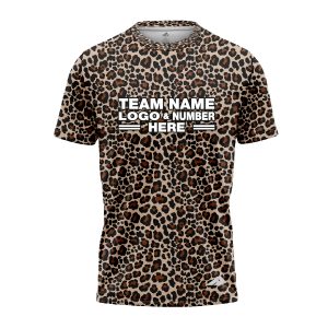 Custom Fully Sublimated Jaguar Animal Print Performance Jersey 885