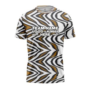 Custom Fully Sublimated Zebra Waves Animal Print Performance Jersey 920