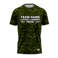 Custom Fully Sublimated Natural Camo Pattern Green Performance Jersey 1088