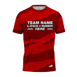 Custom Fully Sublimated Camo Pattern Red Performance Jersey 1123