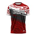 Custom Fully Sublimated Brush Camo Pattern Red Black White Performance Jersey 1130