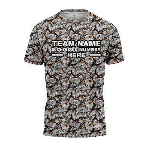 Custom Fully Sublimated Forest Camo Pattern Three Performance Jersey 1179