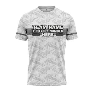Custom Fully Sublimated Digital Camo Pattern Gray Performance Jersey 1193