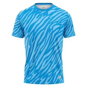 Custom Fully Sublimated ZebraStripes Animal Print SkyBlue Performance Jersey 962