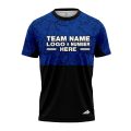 Custom Fully Sublimated Forest Camo Pattern Texture Blue Black Performance Jersey 1319