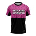 Custom Fully Sublimated Forest Camo Pattern Texture Pink Black Performance Jersey 1326