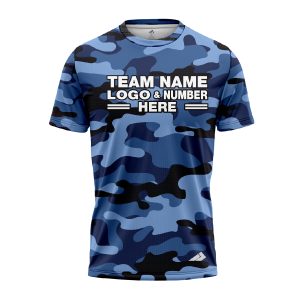 Custom Fully Sublimated Blues Classic Camo Pattern Performance Jersey 1354