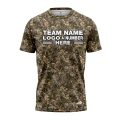 Custom Fully Sublimated Realistic Forest Camo Two Pattern Brown Performance Jersey 1410