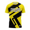 Custom Fully Sublimated Jenga Neon Pattern Yellow Performance Jersey 1602