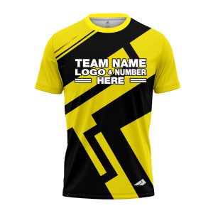 Custom Fully Sublimated Jenga Neon Pattern Yellow Performance Jersey 1602