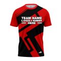 Custom Fully Sublimated Jenga Neon Pattern Red Performance Jersey 1609