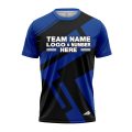 Custom Fully Sublimated Jenga Neon Pattern Blue Performance Jersey 1616