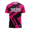 Custom Fully Sublimated Jenga Neon Pattern Pink Performance Jersey 1623