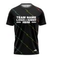 Custom Fully Sublimated Lightning Neon Pattern Black Performance Jersey 1665