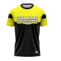 Custom Fully Sublimated Basic Neon Pattern Black Yellow Performance Jersey 1672
