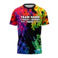 Custom Fully Sublimated Vivid Chaos Neon Pattern Multicolor Performance Jersey 1770