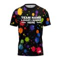 Custom Fully Sublimated Paint Splash Neon Pattern Multicolor Performance Jersey 1777