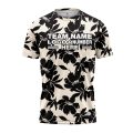 Custom Fully Sublimated Monochrom Floral Pattern White Black Performance Jersey 1917