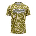 Custom Fully Sublimated Olive Floral Pattern Green White Performance Jersey 1910
