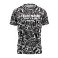 Custom Fully Sublimated Monochrome Botanical Floral Two Pattern White Black Performance Jersey 1980