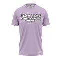 Custom Fully Sublimated Solid Q39 Pattern Pink Lavender Performance Jersey 2162