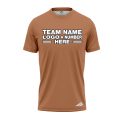 Custom Fully Sublimated Solid Z28  Pattern Brown Sugar Performance Jersey 2204