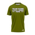 Custom Fully Sublimated Solid T20 Pattern Olive Green Performance Jersey 2239
