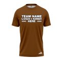 Custom Fully Sublimated Solid O27 Pattern Brown Performance Jersey 2296